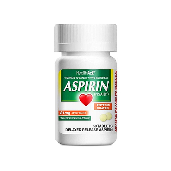 Aspirina Acido Acetilsalicilico 81mg x 50 Tabletas Health-A2Z ...