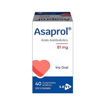 Asaprol Ácido Acetilsalicílico 81mg x 40 Comprimidos Leti