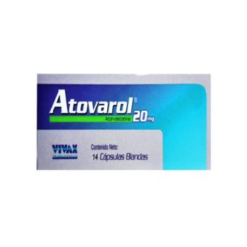 Atovarol Atorvastatina 20mg x 14 Cápsulas - Vivax