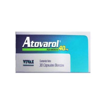 Atovarol Atorvastatina 40mg x 30 Cápsulas - Vivax