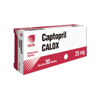 Captopril 25mg x 30Tabletas  Calox