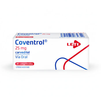 Coventrol Carvedilol 25mg x 30 Comprimidos Leti