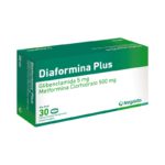 Diaformina Plus Metformina + Glibenclamida 5mg_500mg x 30 Tabletas Megalabs