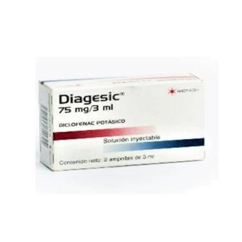 Diagesic Diclofenac Potásico Ampolla 75mg/3ml Biotech
