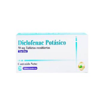Diclofenac Potásico 50mg x 20 Tabletas - DAC55