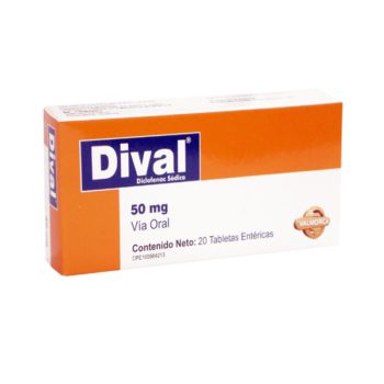 Dival Diclofenac Sódico 50mg x 20 Tabletas - Valmorca