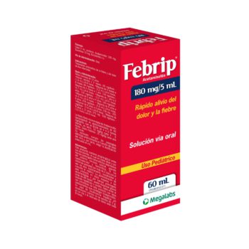 Febrip Acetaminofén Jarabe 180mg/5ml x 60ml Megalabs