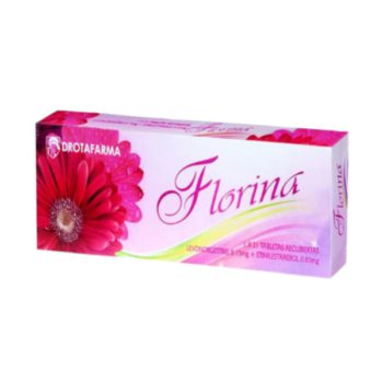 Florina Levonorgestrel + Etinilestradiol 0.15mg/0.03mg x 21 Tabletas Drotafarma