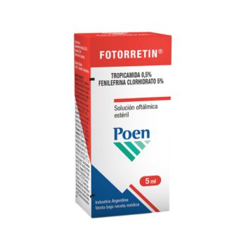 Fotorretin Fenilefrina + Tropicamida Solución Oftálmica 5ml - Poen