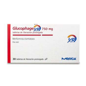 Glucophage XR Metformina 750mg x 30 Tabletas Merck