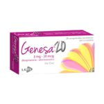 Genesa Drospirenona + Etinilestradiol 3mg20Mcg x 28 Comprimidos Leti fem