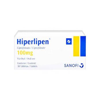 Hiperlipen Ciprofibrato 100mg x 30 Tabletas - Sanofi