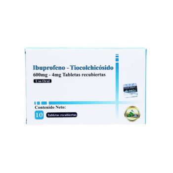 Ibuprofeno + Tiocolchicósido 600mg/4mg x 10 Tabletas - Farmamed