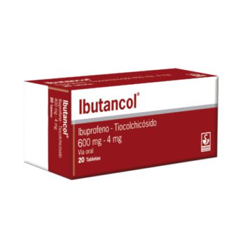 Ibutancol Ibuprofeno + Tiocolchicósido 600mg/4mg x 20 Tabletas Siegfried