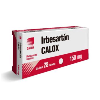 Irbesartan 150mg x 28 Tabletas Calox