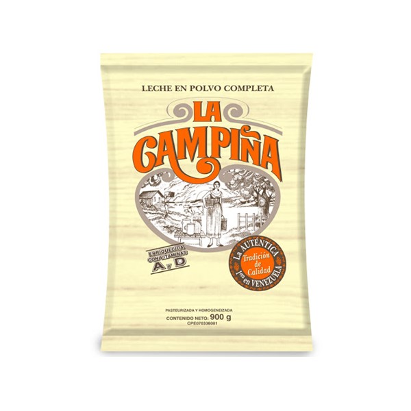 La Campiña Leche Completa En Polvo 900g - Farmatina - La Farmacia ...