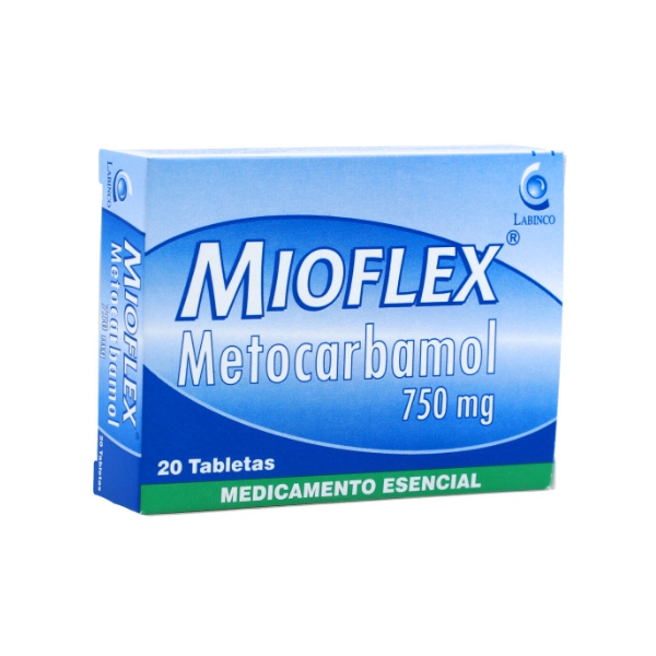 Mioflex Metocarbamol 750Mg X 20 Tabletas Labinco - Farmatina - La ...