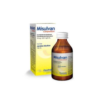 Misulvan Ambroxol + Clenbuterol Compuesto Jarabe Adulto x 120ml - PlusAndex
