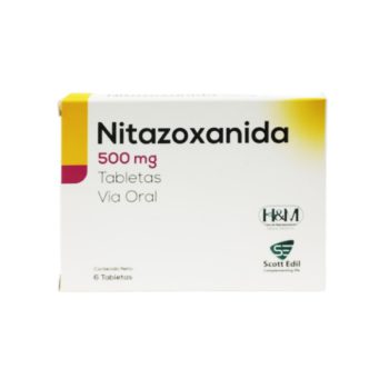 Nitazoxanida 500mg x 6 Tabletas Hym