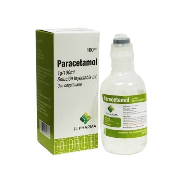 Paracetamol Ampolla 1g/100ml I.V Jl Pharma - Farmatina - La Farmacia ...