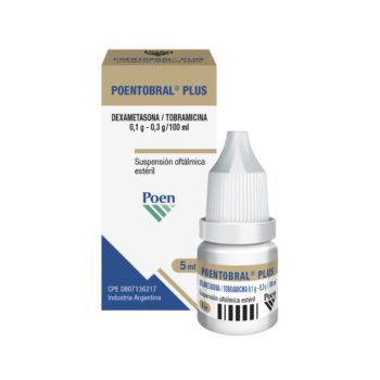 Poentobral Plus Tobramicina + Dexametasona 0.1G - 0.3G/100ml Sol./Oft x 5ml Poen