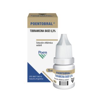 Poentobral Tobramicina 0.3% Solución Oftalmica  x 5ml Poen