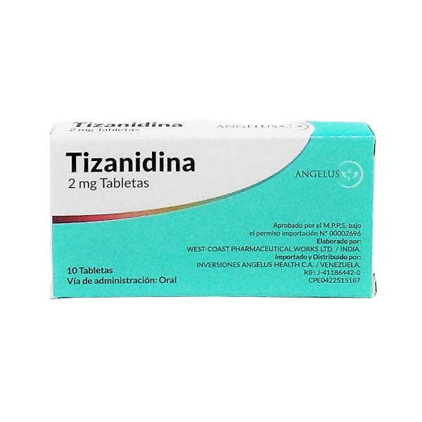 Tizanidina 2Mg X 10Tabletas Angelus - Farmatina - La Farmacia Favorita ...