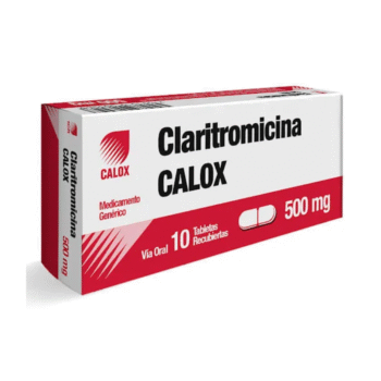 Claritromicina 500mg x 10 Tabletas Calox