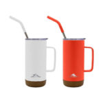 Termo High Sierra De Asa BlancoNaranja Pack x 2 473ml