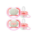 Avent Chupones Ultra Air Nighttime Hembra 6-18M x 2Und