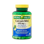 Calcium Mini 600mg+Vit D3 12.5Mcg x 150Caps Spring Valley