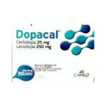 Dopacal 25-250mg x 30Tab Carvidoa-Levodopa Camilo