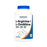 L-Arginine + L-Ornithine 750mg x 180Caps Nutricost