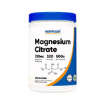 Magnesium Citrate 210mg 320Serv 500gr Nutricost