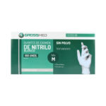 Guantes De Nitrilo Blanco Talla M Sin Polvo x 100Uns grossmed