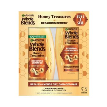 Garnier Whole Blends Honey Treasure Combo 370ml