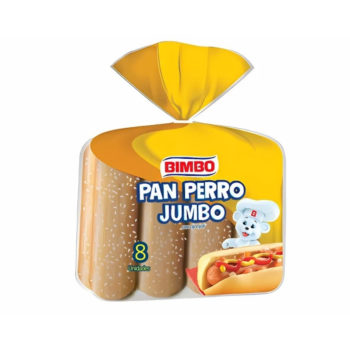 Bimbo Pan Para Perro Caliente Con Ajonjoli Jumbo x 8Und