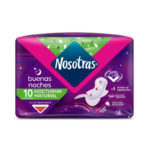 Nosotras Nocturna Natural Toallas Sanitarias x 10Und