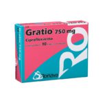 gratio 750mg x 10Tab Ciprofloxacina Ronava