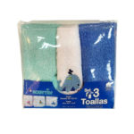 Set De 3 Toallas Para Bebe 25Cm x 25Cm Kobytin