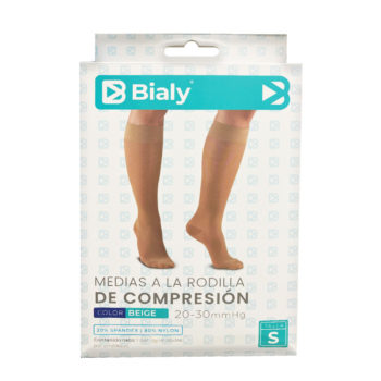Medias De Compresion Talla S 20-30 Mm Hg Beige Bialy