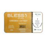 Sutura Cromico 1 Aguja Curva No Cortante Ref 48G Hepatica Bless
