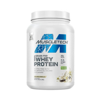 Whey Protein Grass-Fed Deluxe Vanilla 816Gr 1.80Lbs 23 Servings Muscletech