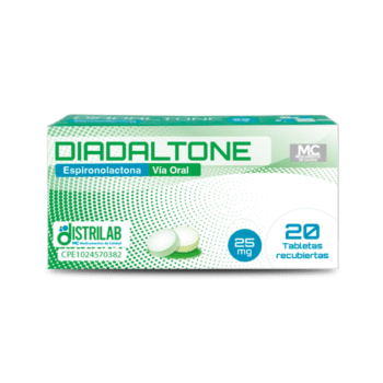Diadaltone 25mg x20 Tabletas (Espironolactona) (Distrilab)