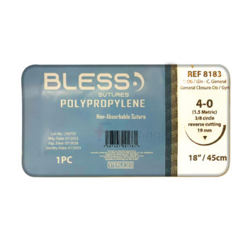 Sutura Prolene 4-0 Aguja Curva Cortante Ref 8183 Polypropylene Bless
