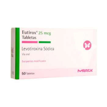 Euthyrox 25Mcg x 50Tab Merck Eutirox Levotiroxina