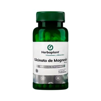 Glicinato De Magnsio 500mg x 60Caps Herbaplant