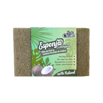 Sofy Clean - Esponja Ecologica x 1 Fibra De Coco+Pulpa De Madera
