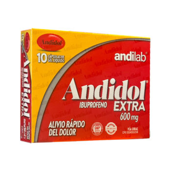 Andidol Extra 600mg x 10Cap Ibuprofeno Andilab