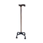 Baston De Aluminio De 4 Puntos Ajustable Color Bronze Vitalmed
